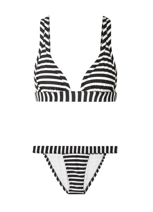 Banded Striped Triangle Bikini Damsel In Dior