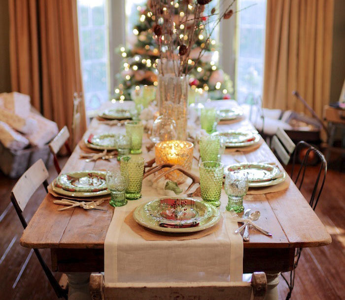 Holiday Table Setting
