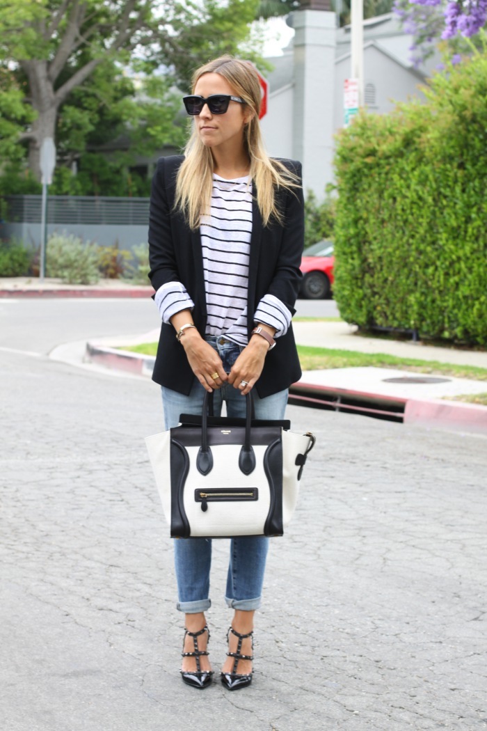 Striped Top and Jeans