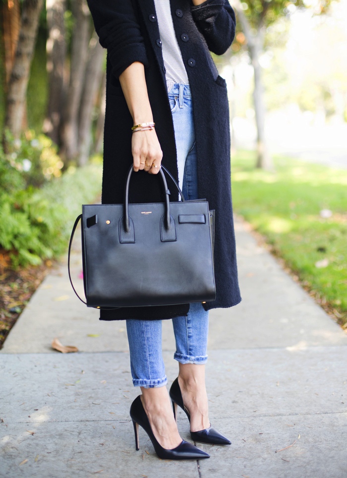 Black Sweater and Pumps