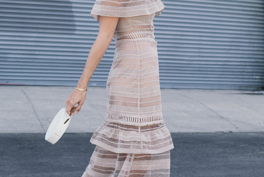 Nude Dresses and Evening Sandals