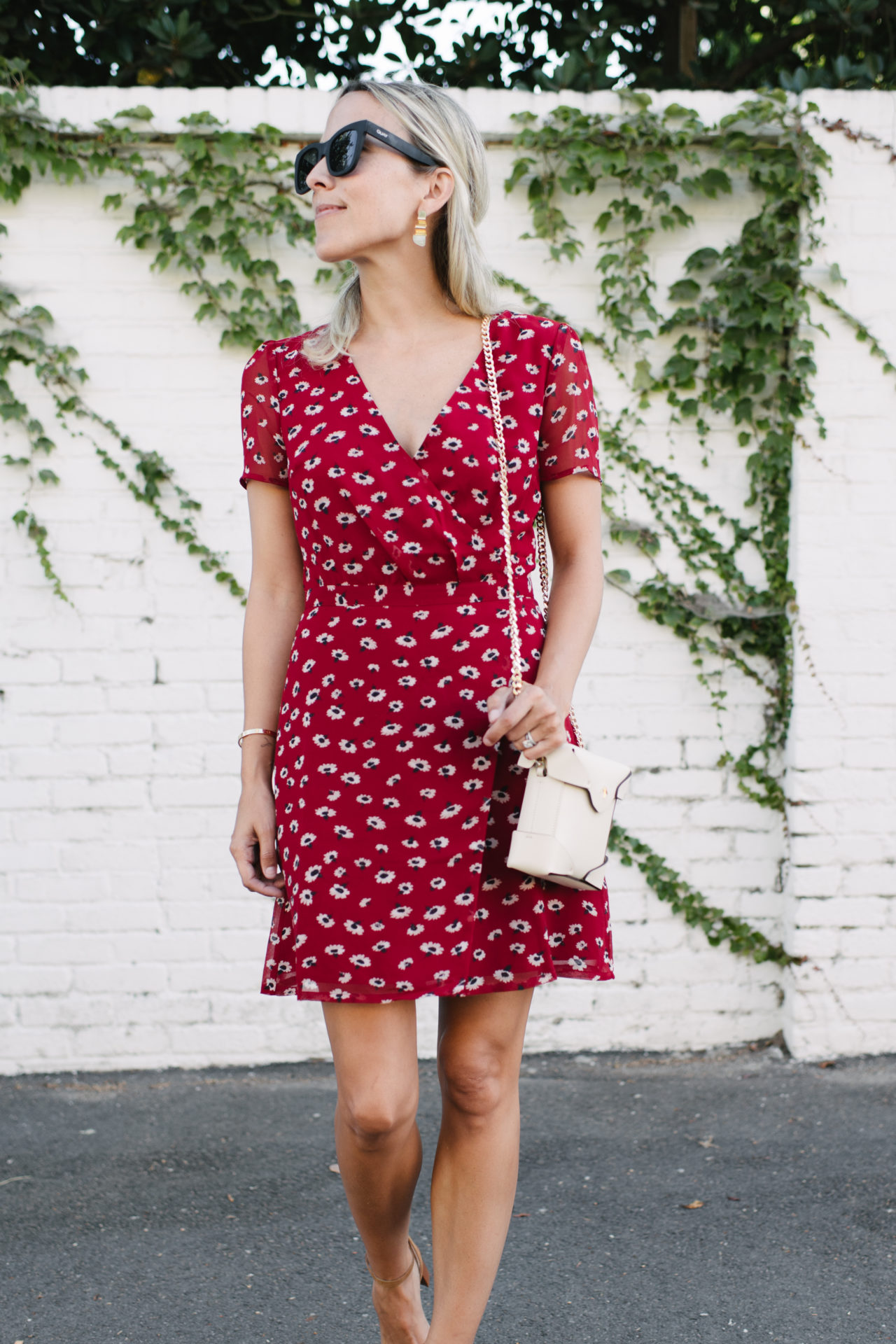 Red Floral Dress in August | Damsel In Dior