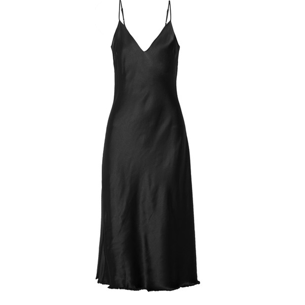 Frayed Stretch-Satin Midi Dress - Damsel In Dior