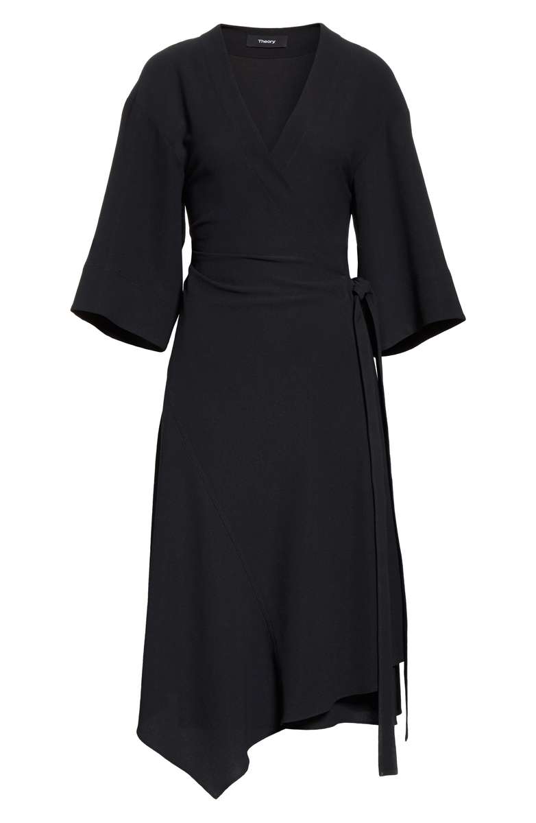 Kimono Crepe Wrap Dress - Damsel In Dior