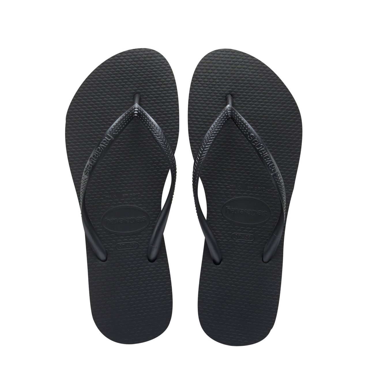 Slim Flip Flops Black - Damsel In Dior