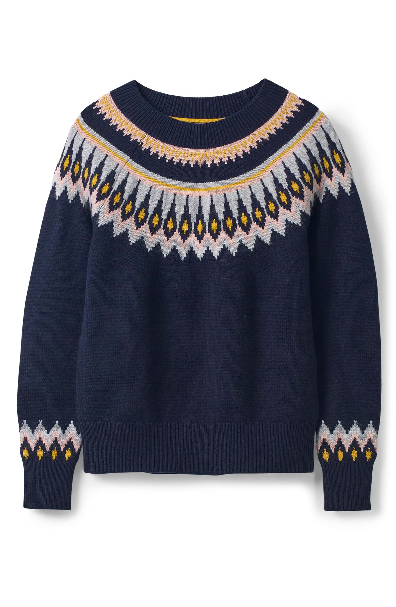 Wool Cotton Alpaca Fair Isle Sweater - Damsel In Dior