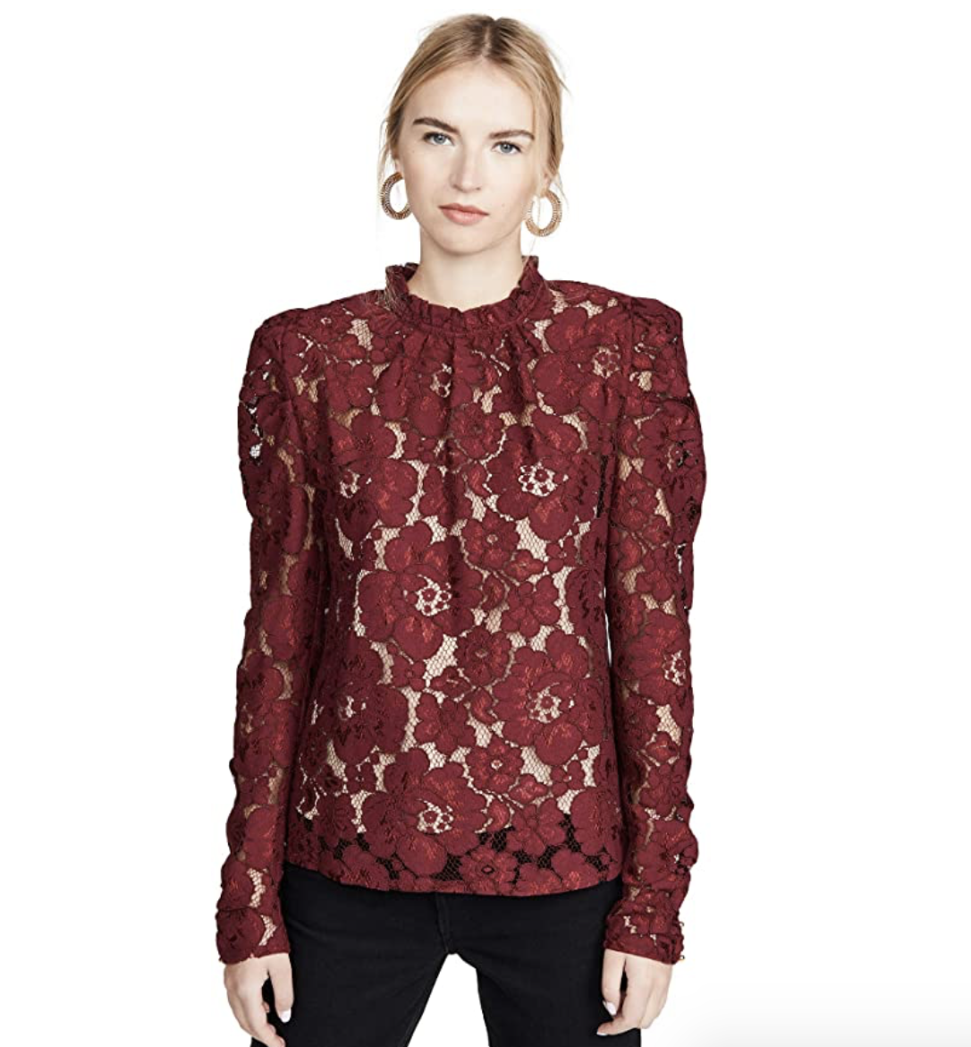 Emma Puff Sleeve Lace Top Damsel In Dior